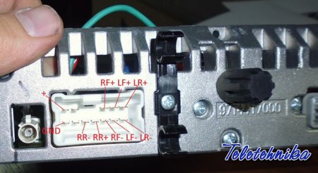 Разъёмы а/магнитол DAEWOO