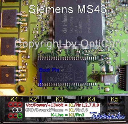 Подключение ЭБУ Siemens