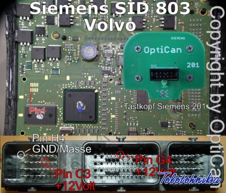 Подключение ЭБУ Siemens