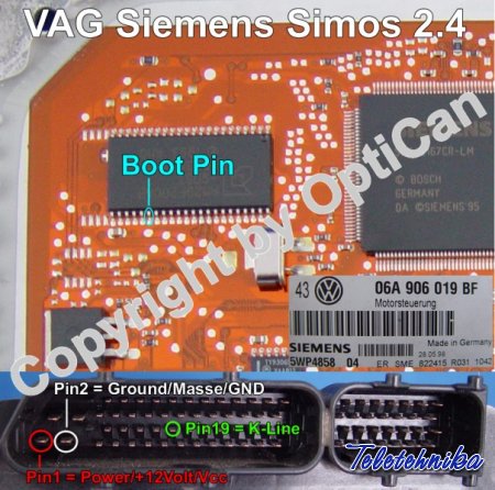 Подключение ЭБУ Siemens