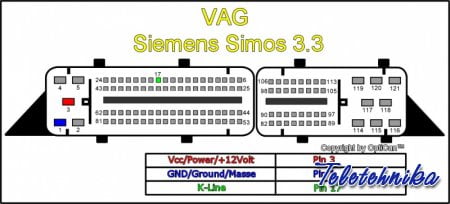 Подключение ЭБУ Siemens